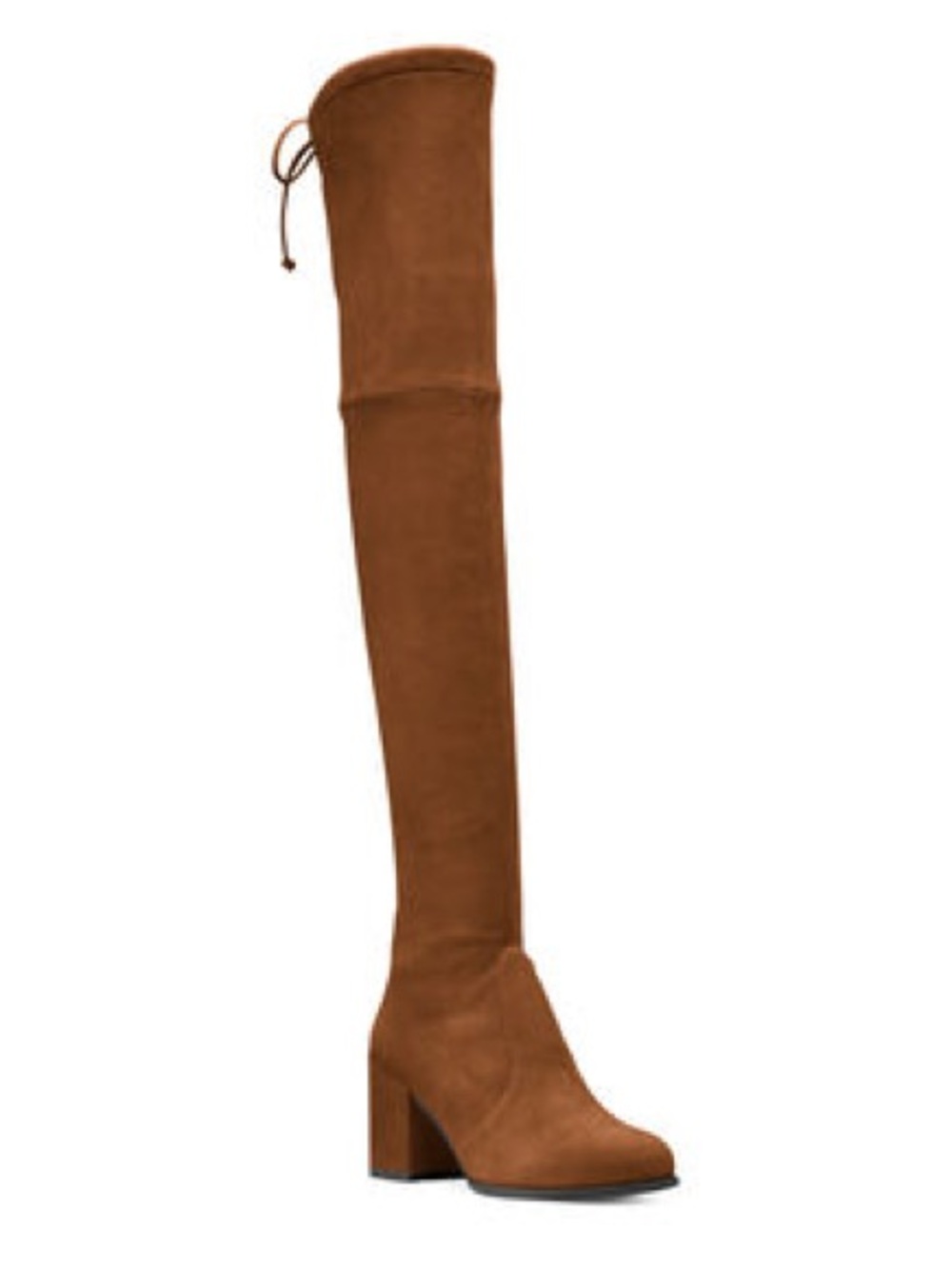 Stuart Weitzman Tieland Over the Knee Suede Camel Boots - Size 9